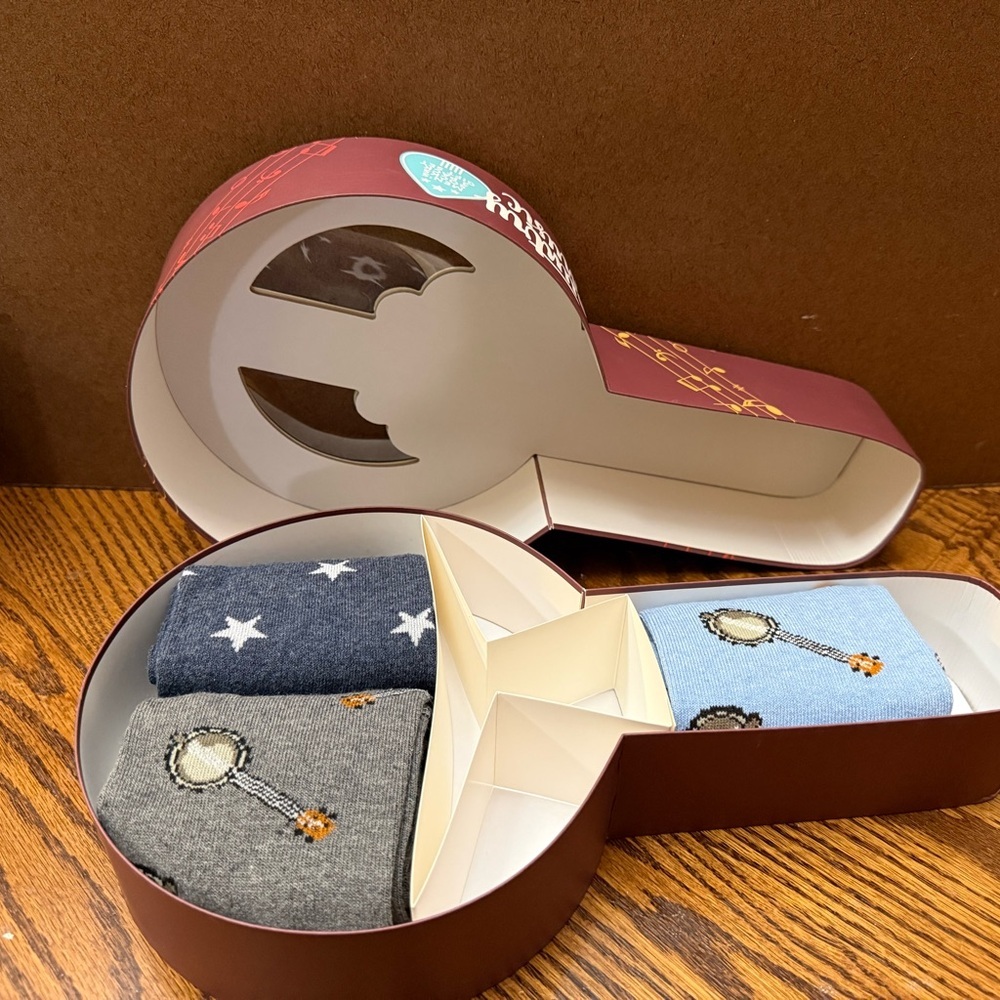 Men's Casual Socks - Black and Blue- 3pk of Banjo socks - Picture 3 of 4